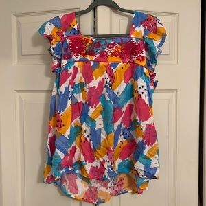 Savannah Jane (Andree By Unit) flutter sleeve top, size large, NWT